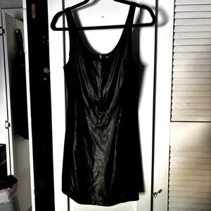 Free People mini dress leather pleather